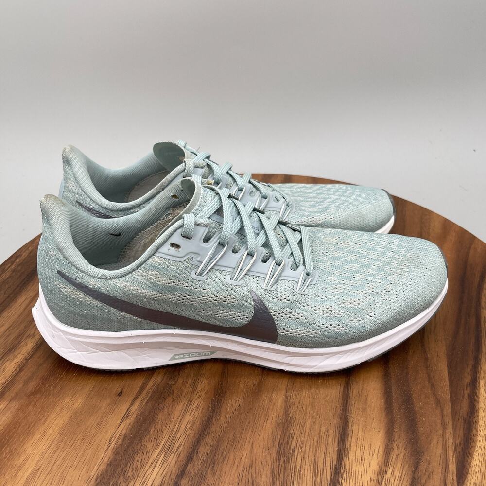 Nike Air Zoom Pegasus 36 Shoes Womens Size 10 Green Running Comfort Gym Sneakers